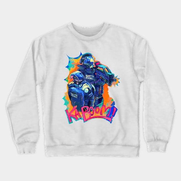 Kaboom! GIPN here Crewneck Sweatshirt by gstwstkn